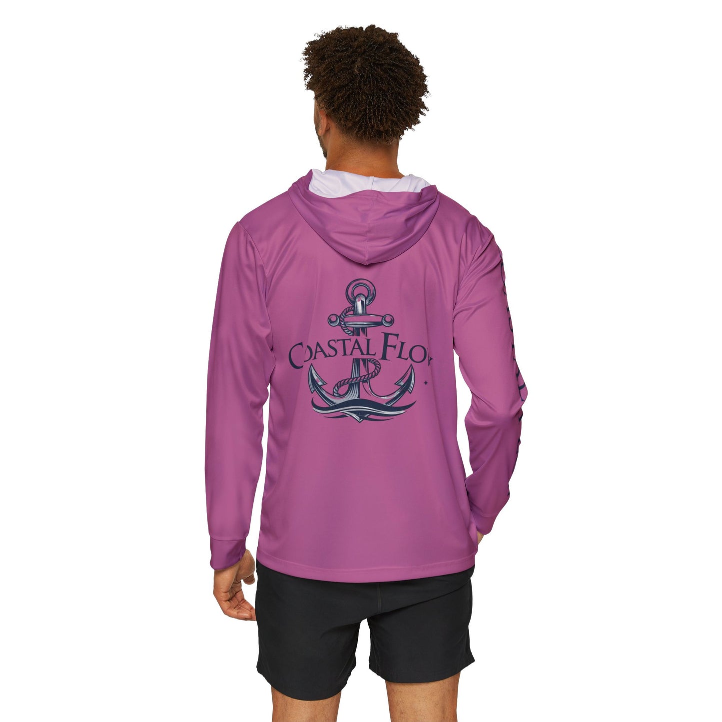 Light Hoodie With Anchor Design (Pink)