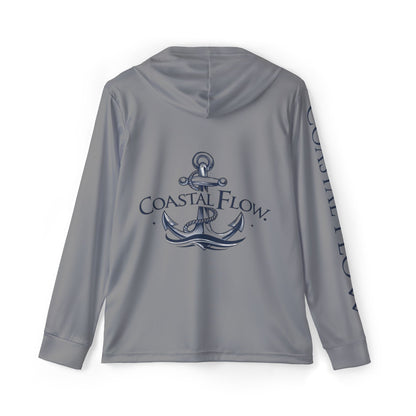 Light Hoodie With Anchor Design (Grey)