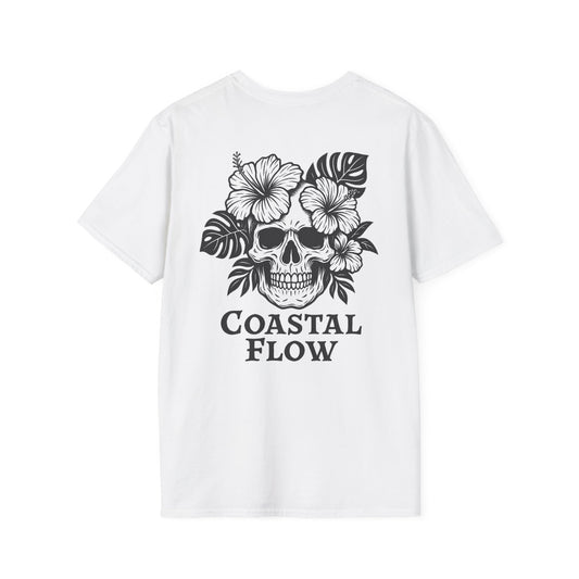 Coastal Flow Black Skull T-Shirt